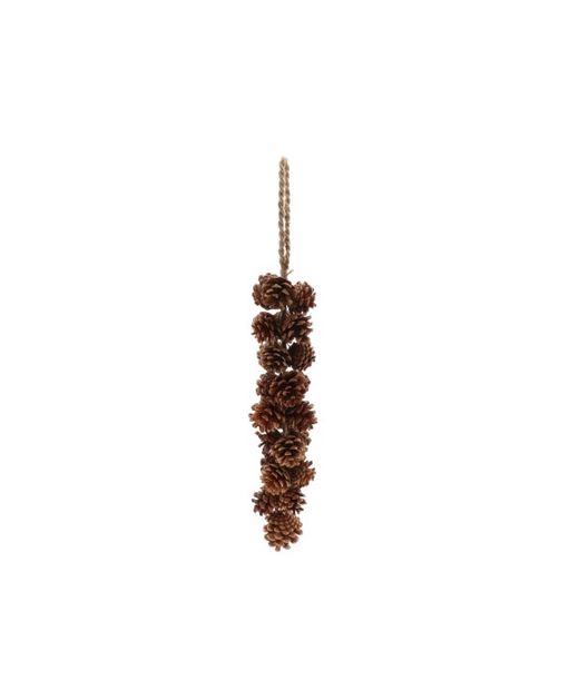 Guirnalda Piñas Naturales Marrón Ø6 X H60Cm.