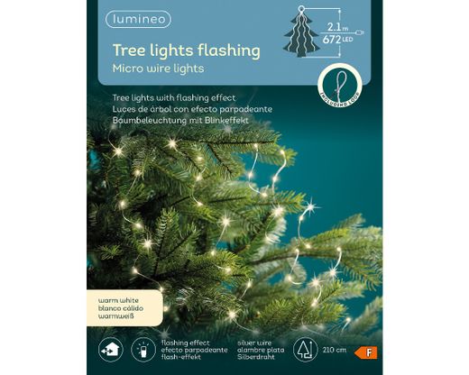 Guirnalda Ramo Warm White Flashing 16 Tiras 210Cm. (672 Led)