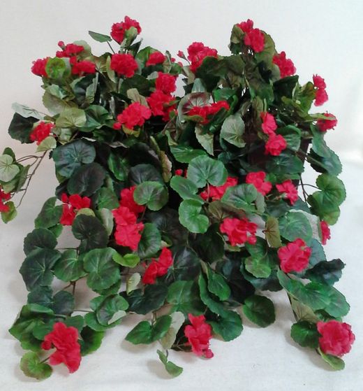 Jardinera Geranios Colgantes Artificiales