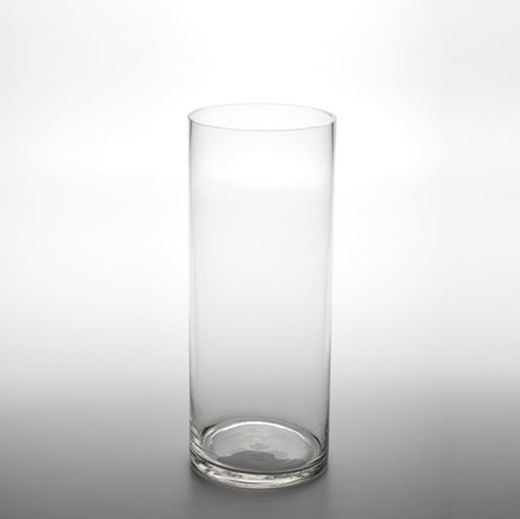 Jarrón Cristal Cilíndrico