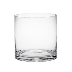Jarrón Cristal Cilindro Bajo