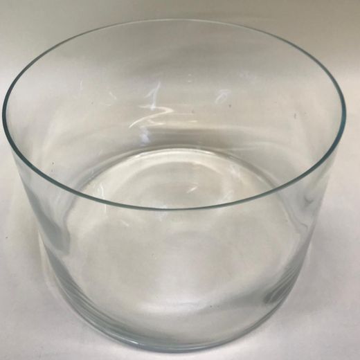 Jarrón Cristal Cilindro Bajo