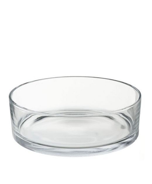 Jarrón cristal cilindro bajo