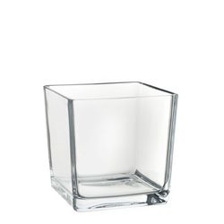 Jarrón Cristal Cuadrado