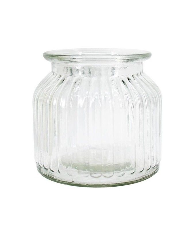 JARRÓN DE CRISTAL "PRAAG" CON RAYAS