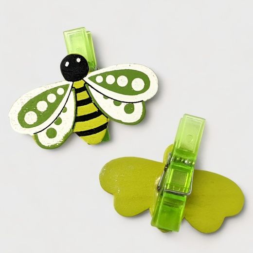 Abeilles avec pinces Sachet 8 unités