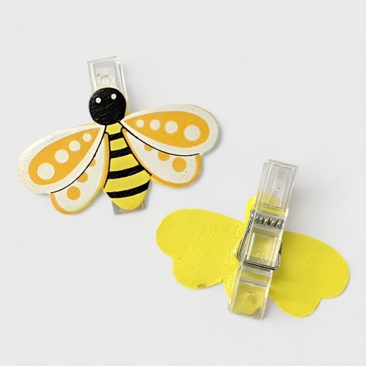 Abeilles avec pinces Sachet 8 unités