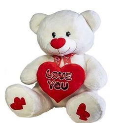 Ursinho Coração LOVE YOU Vermelho A60cm