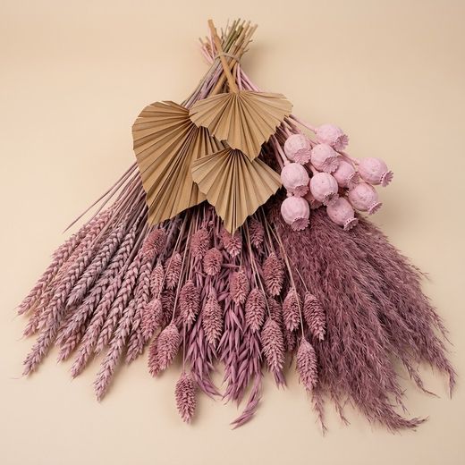 Pacote de flores secas vintage