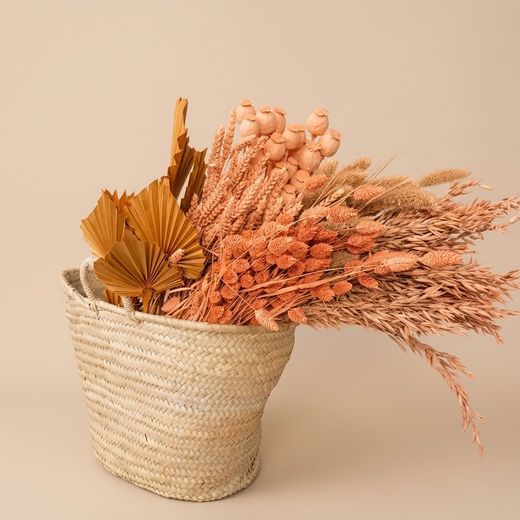 Pacote de flores secas vintage