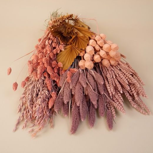 Pacote de flores secas vintage