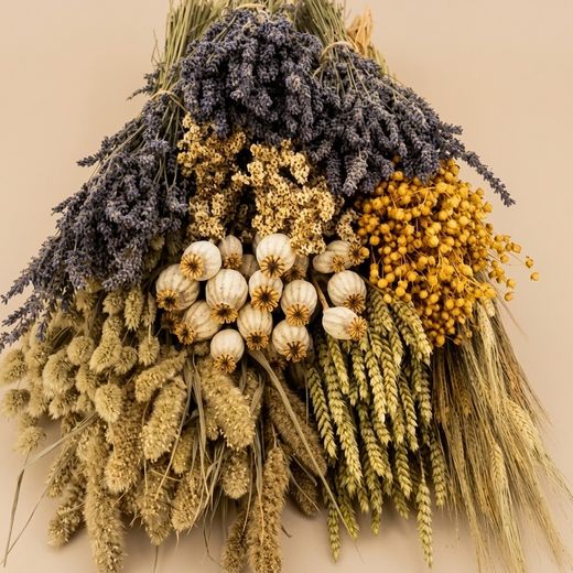 Paquet de fleurs de lavande séchées naturelles