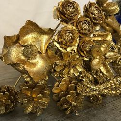 Pack Flors Seques Nadal Gold