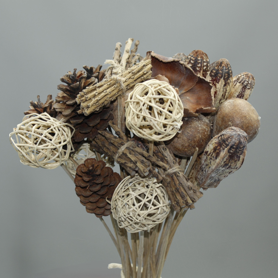 Pack Flores secas Navidad Natural Pack 2 ramos Natural