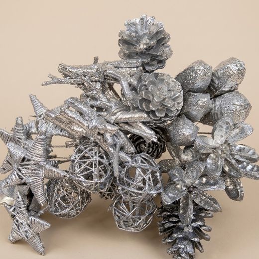 Pack Flores Secas Navidad Silver