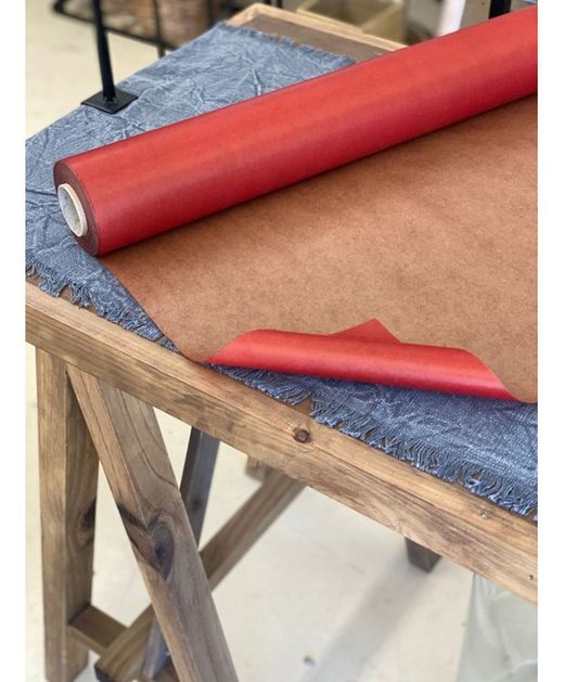 PAPER KRAFT VERMELL AMB ZERA VEGETAL (100% ECO) 70cm. X 50mts.