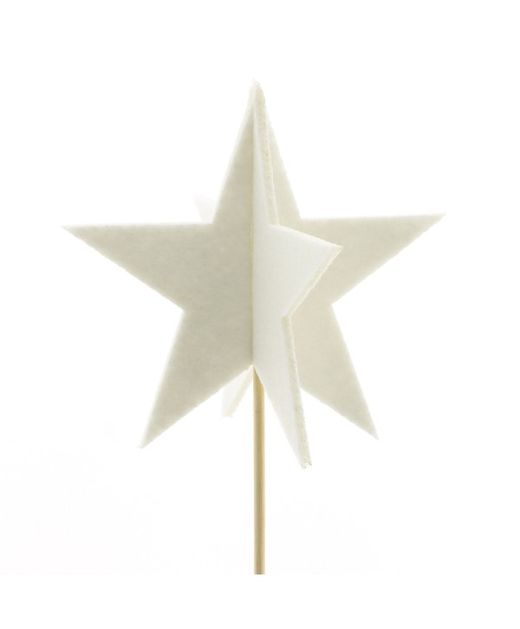 Pick Estrella Fieltro Blanca 10 X 50Cm. ( 10U.)