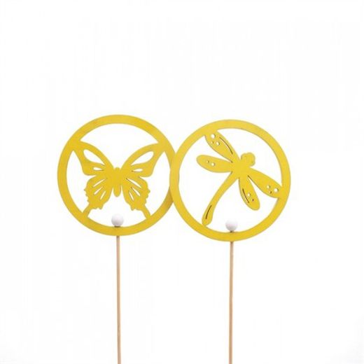 PAPILLON / DIFFAMATION. JAUNE Ø 10 X 50CM. (10U)