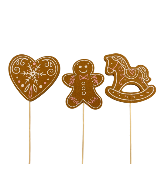 Pick Navidad Galletas Jengibre 10 X H 50Cm (12U.)