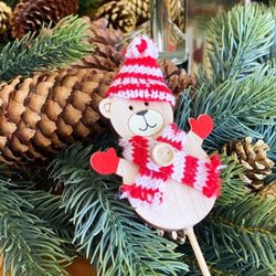 PICK OSIT DE NADAL VERMELL 10,5 X H 50cm. (12u.)