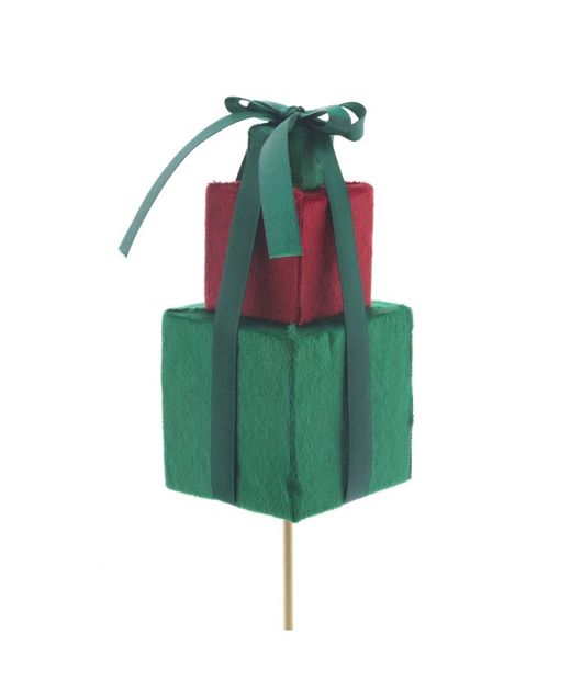 Pick Regalo Navidad Con Lazo 12 X H 50Cm. ( 5U.)
