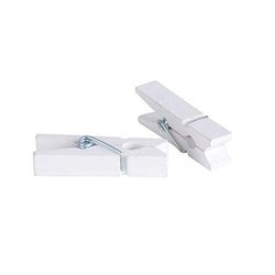 Pinzas Madera Natural Blanca 3,5Cm Caja 100 U.