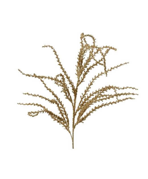 Ramillete Dorado de "Aerva Javanica" 94 X 20 X H3Cm.