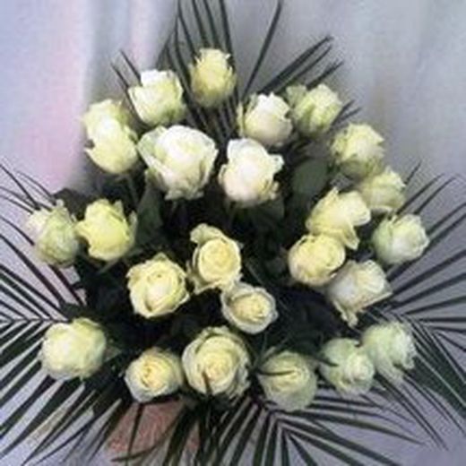 Ramo Funerario 25 Rosas Naturales