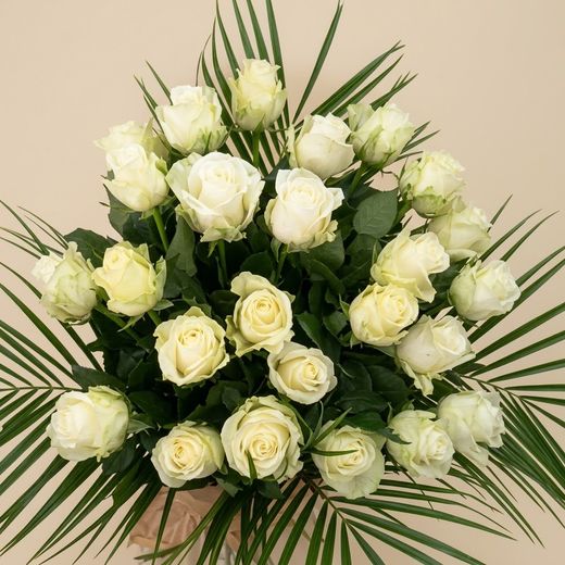 Ramo Funerario 24 Rosas Naturales