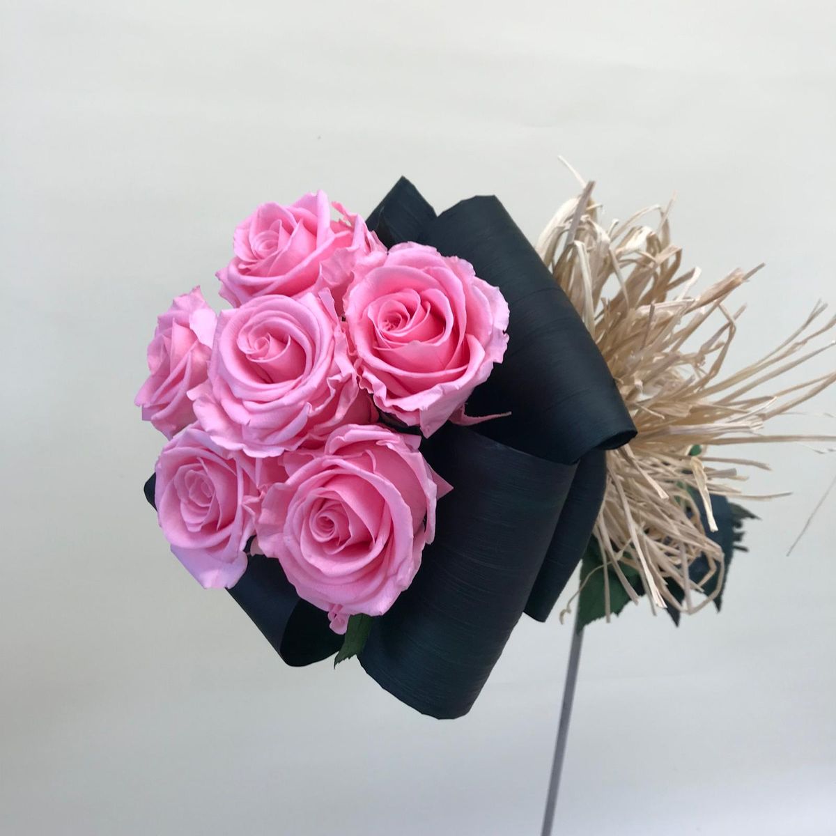 Ramo 6 Rosas Preservadas Amarillo