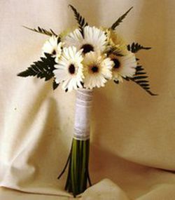 Bouquet de mariée avec gerbera