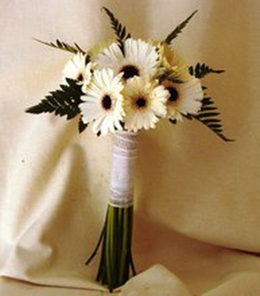 Bouquet de mariée avec gerbera