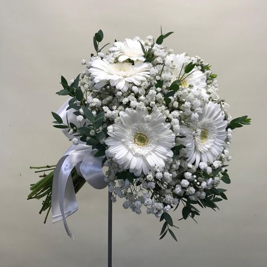 Bouquet de mariée avec gerbera
