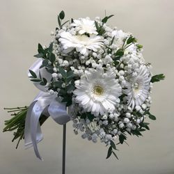 Bouquet de mariée avec gerbera