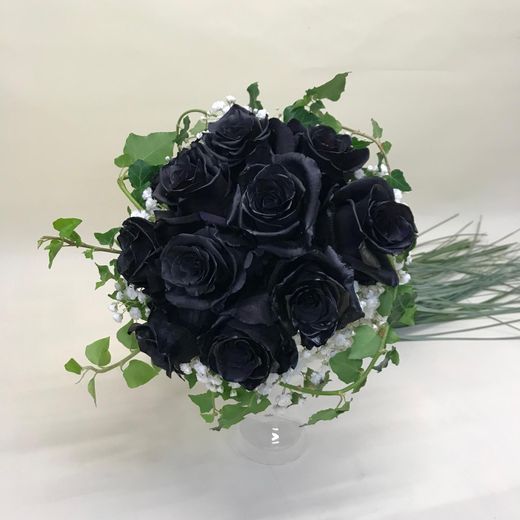 Ramo de Novia con Rosas negras