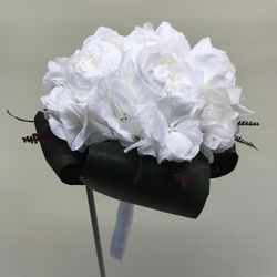Ramo de novia Peonias preservado pureza blanca