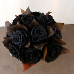 Ramo de Novia Rosas Negras Preservado