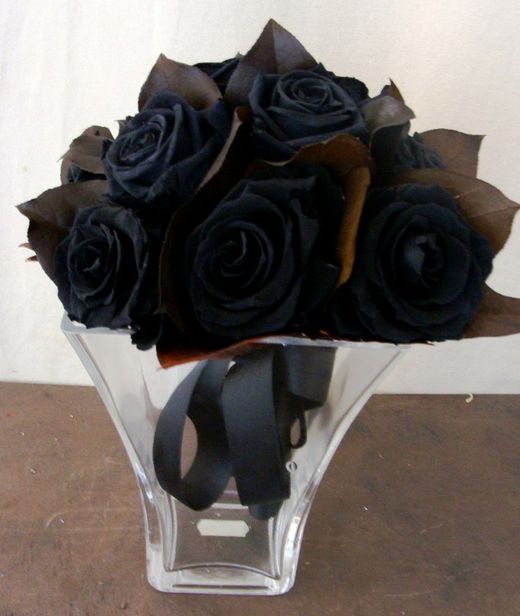Ramo de Novia Rosas Negras Preservado