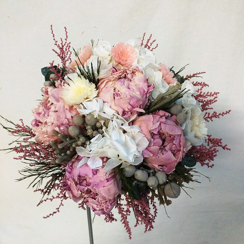 Ramos de novia con flores preservadas, ramos preservados
