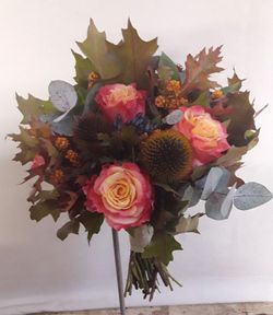 Bouquet de mariée chaleureux d'automne