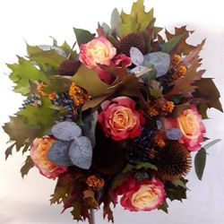Bouquet de mariée chaleureux d'automne
