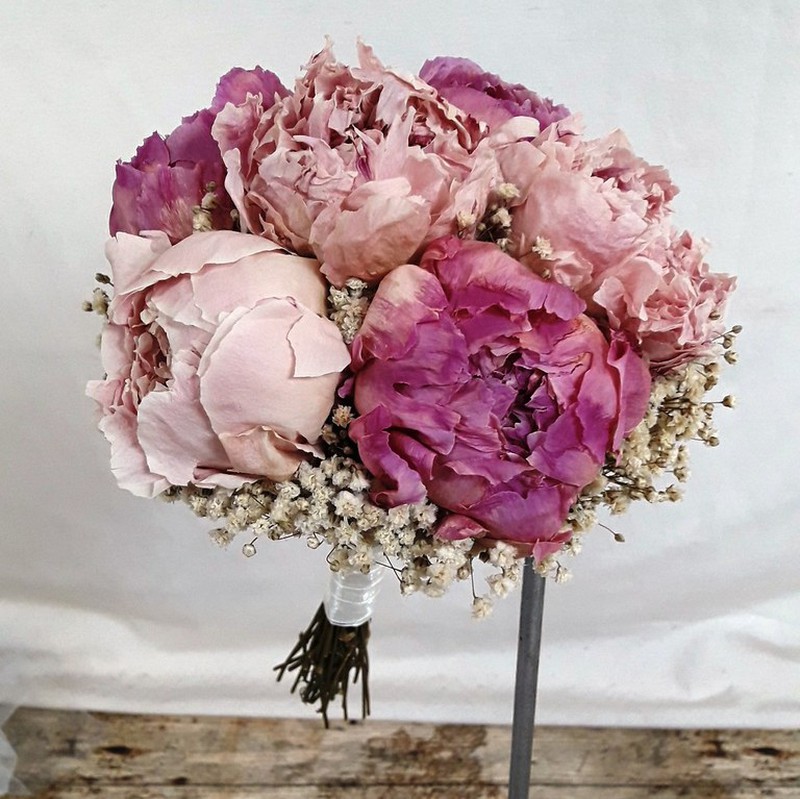 Bouquet Noiva Peônias BIC Preservada — Flores Frescas Online