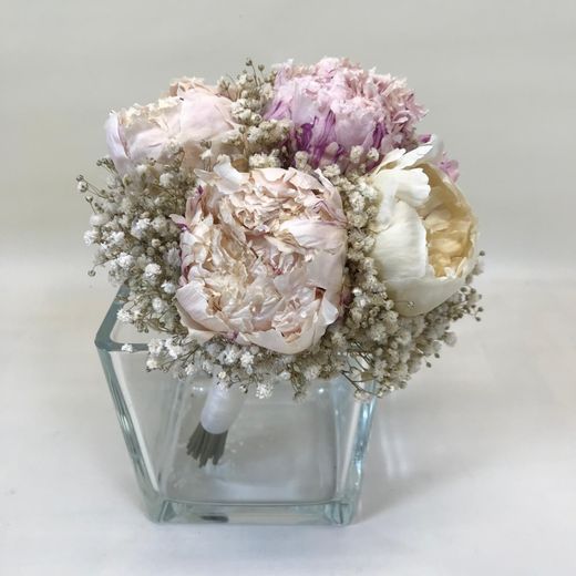 Ramo Novia Peonias Preservado