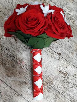 Ramo Novia Rosas Jazmín Preservado