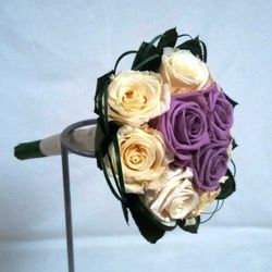 Bouquet de mariée Cristina en roses préservées
