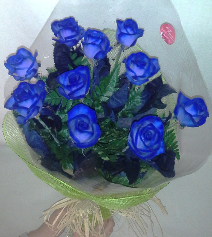 Ramo Rosas azules San Valentín — Floresfrescasonline