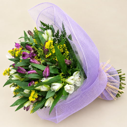 Buquê selvagem com Alstroemeria