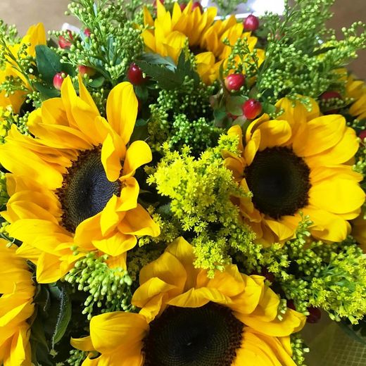 Ramo Toscano de Girasoles