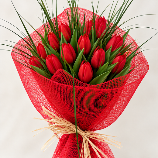 Bouquet de tulipes printanières