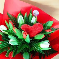 Bouquet de 15 tulipes pour la Saint-Valentin